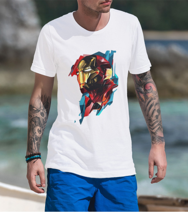Marvel Avengers Endgame Iron Man Abstract T-Shirt
