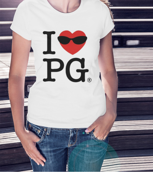I Heart PG Cool Sunglasses Emblem T-Shirt
