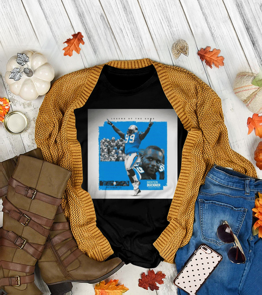 Legend of the Game Brentson Buckner Carolina Panthers vs Atlanta Falcons October 13 T-Shirt