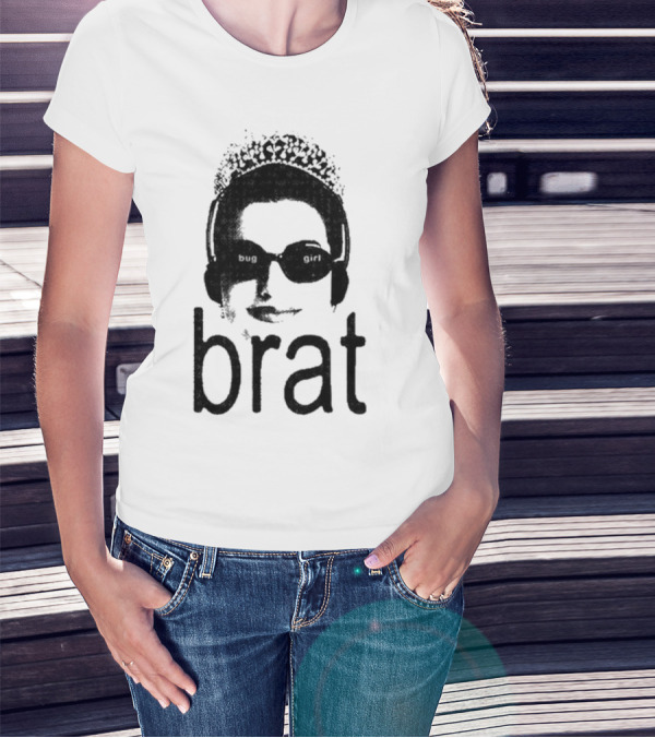 Bug Girl Brat With Sunglasses And Headphones T-Shirt