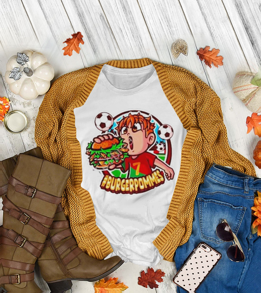 Burgerpommes Soccer Fan Lukasbs Merch T-Shirt
