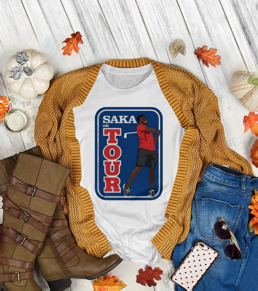 Carlbourkeart Saka On Tour Bold Image T-Shirt