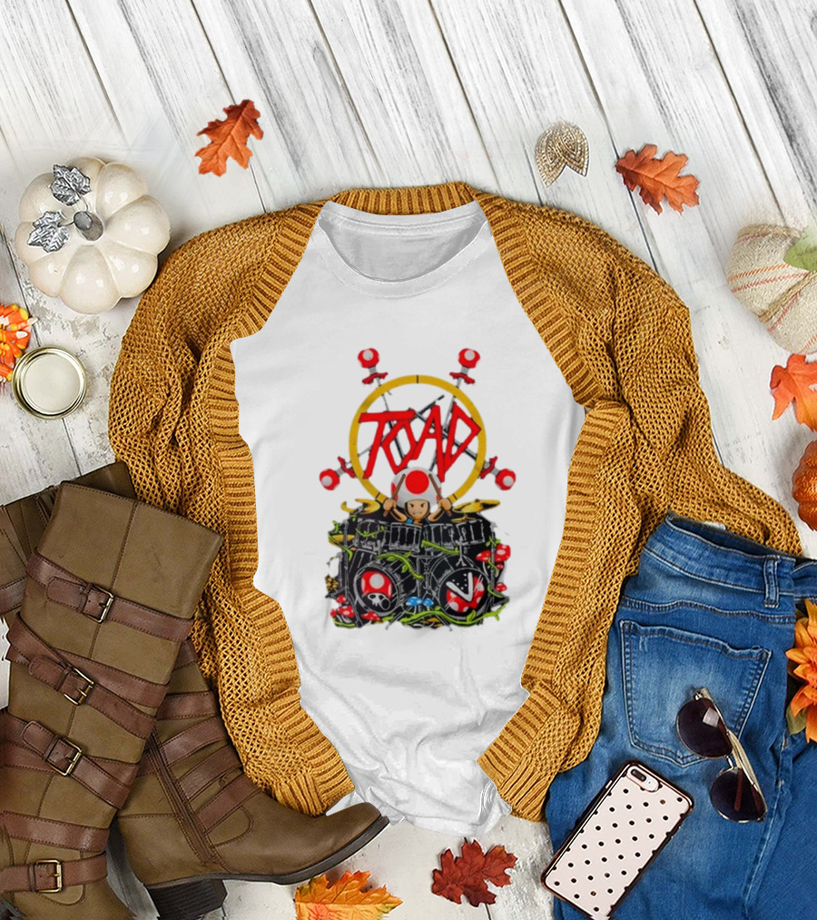 Dracula Byte 2024 Toad Mushrooms Drummer T-Shirt