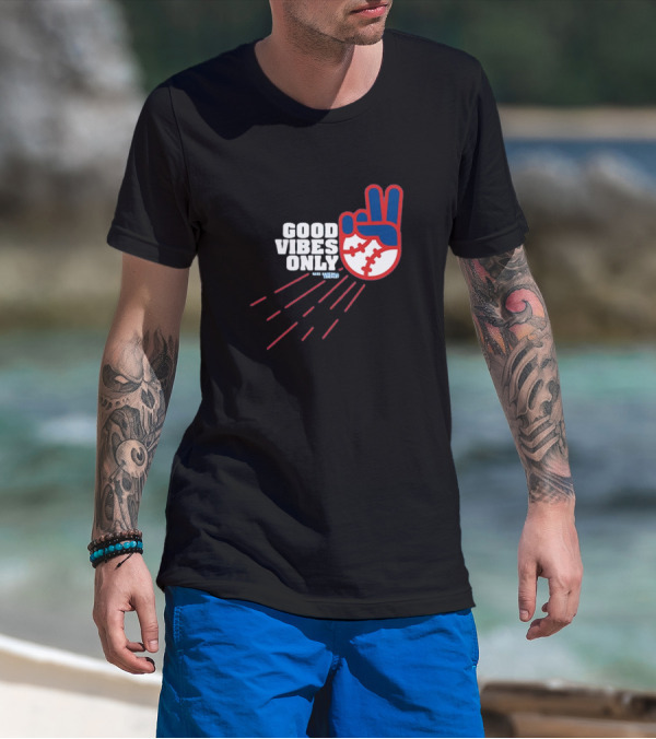 Good Vibes Only Los Angeles Dodgers MLB Baseball T-Shirt