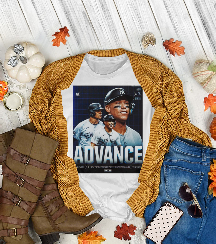 New York Yankees Advance To ALCS MLB Series T-Shirt