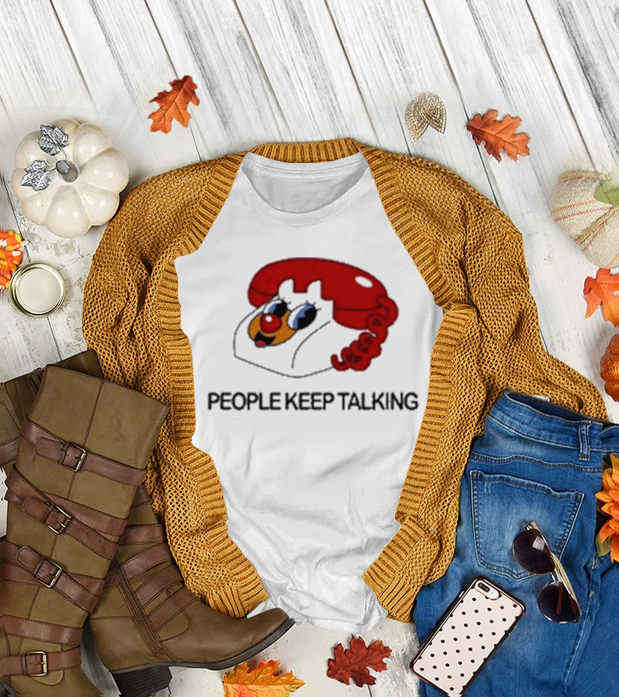 People Keep Talking Tour October 10 2024 Chicago IL Retro Telephone T-Shirt