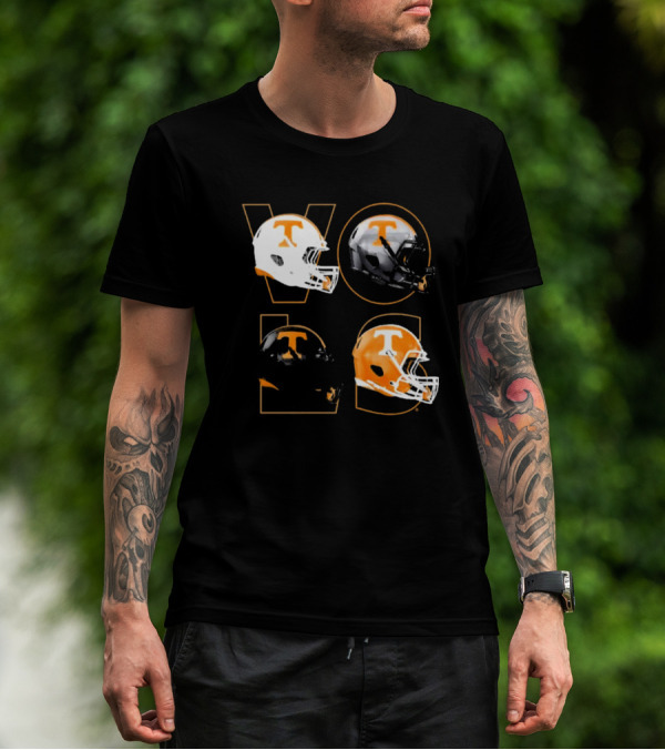 Tennessee Vols Multi Helmets NCAA Comfort Colors T-Shirt