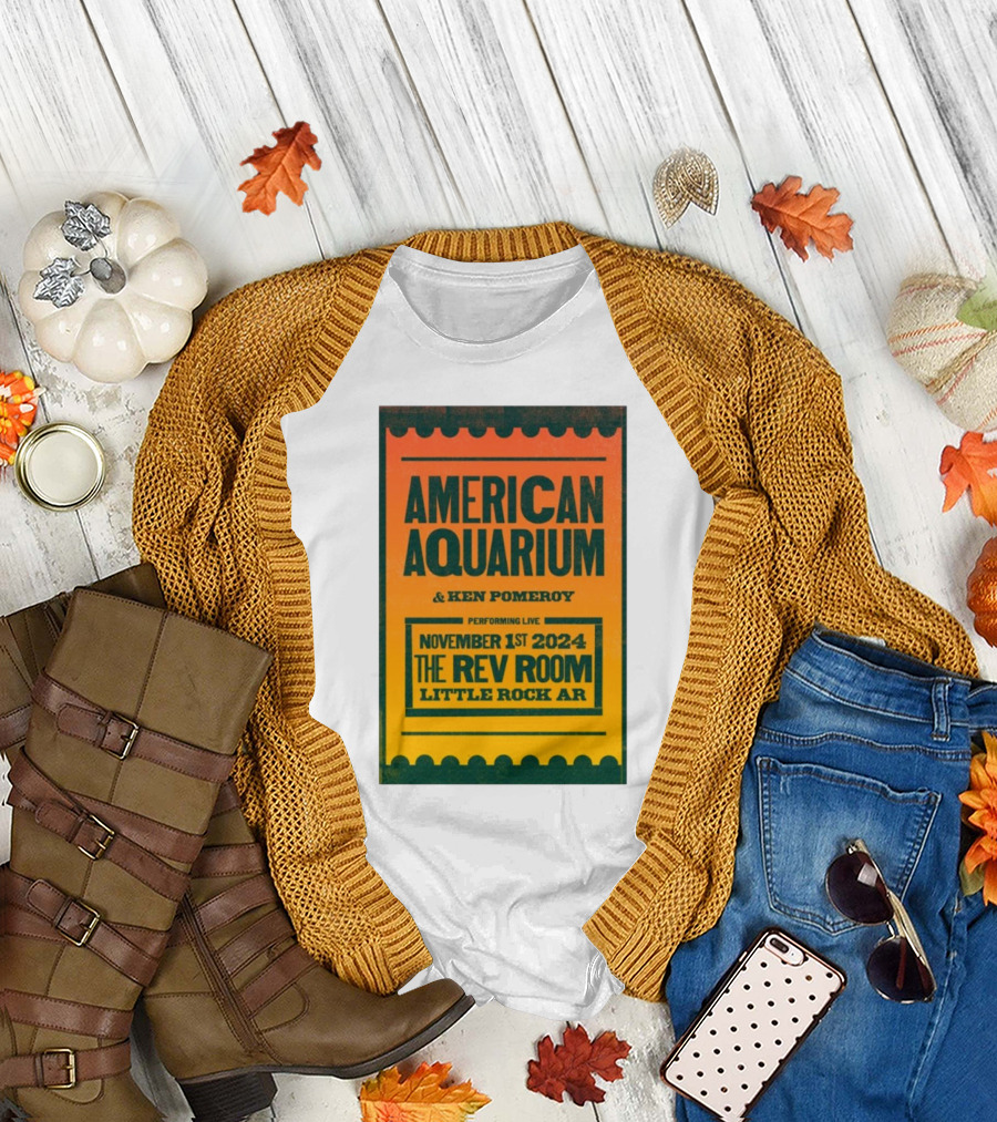 American Aquarium and Ken Pomeroy Live at The Rev Room Little Rock AR November 1 T-Shirt