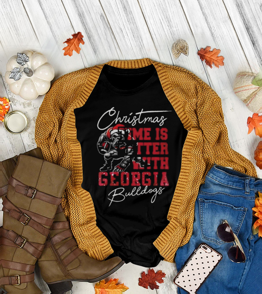 Christmas Joy Enhanced by the Georgia Bulldogs T-Shirt
