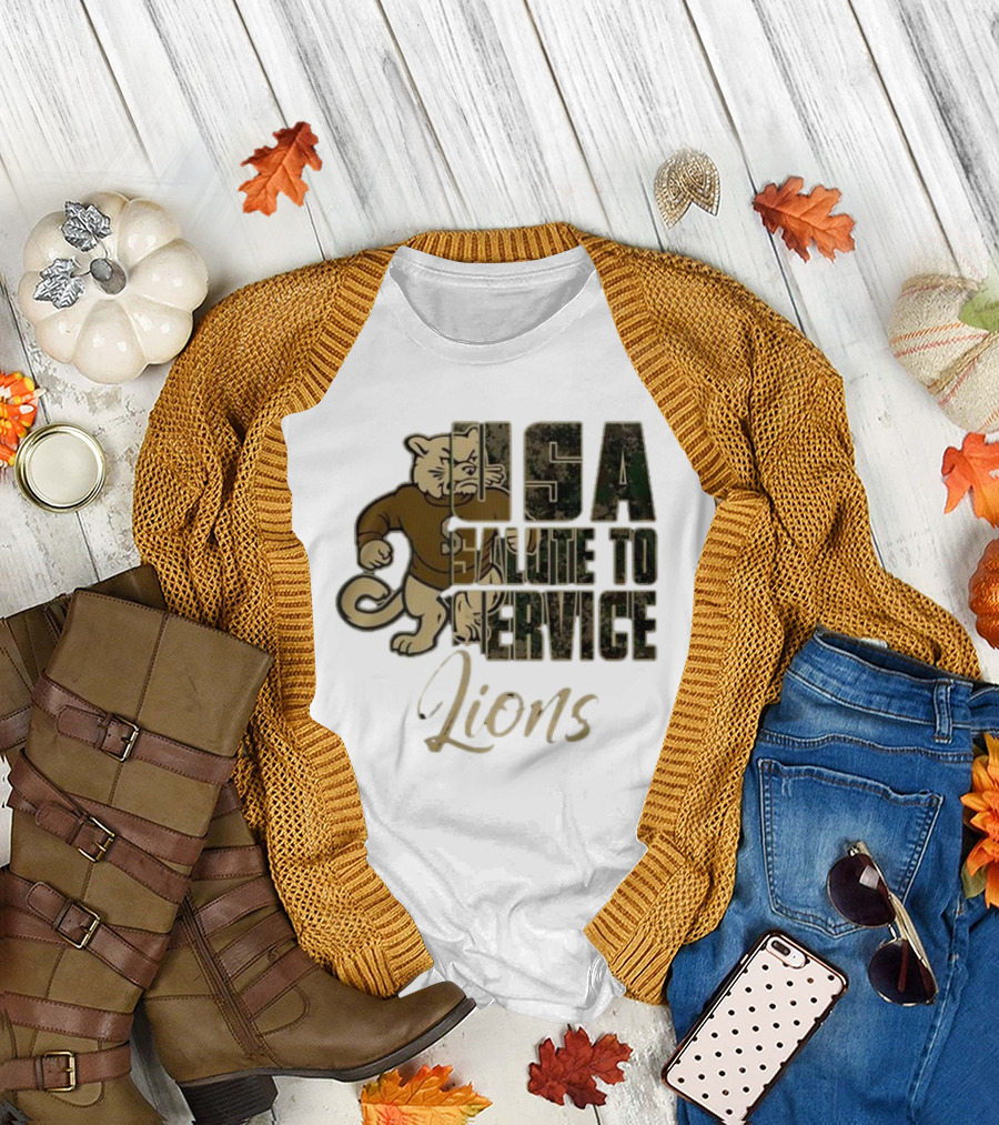 Penn State Nittany Lions USA Salute To Service Lions T-Shirt