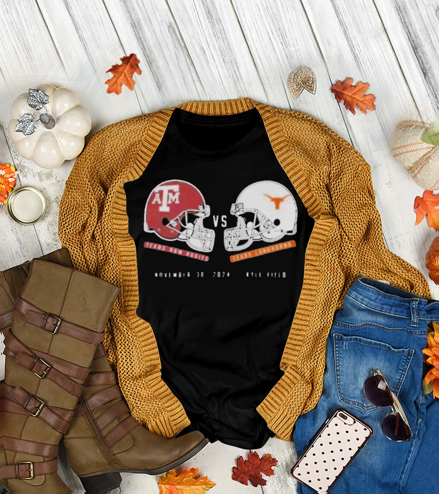 Texas Longhorns vs Texas A&M Aggies November 30 2024 Kyle Field T-Shirt