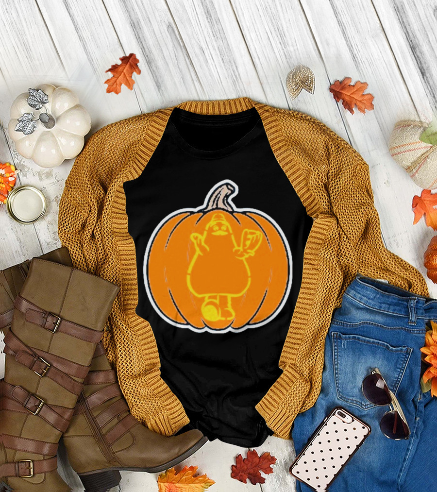 New York Mets Halloween Pumpkin Grimace Playoff T-Shirt