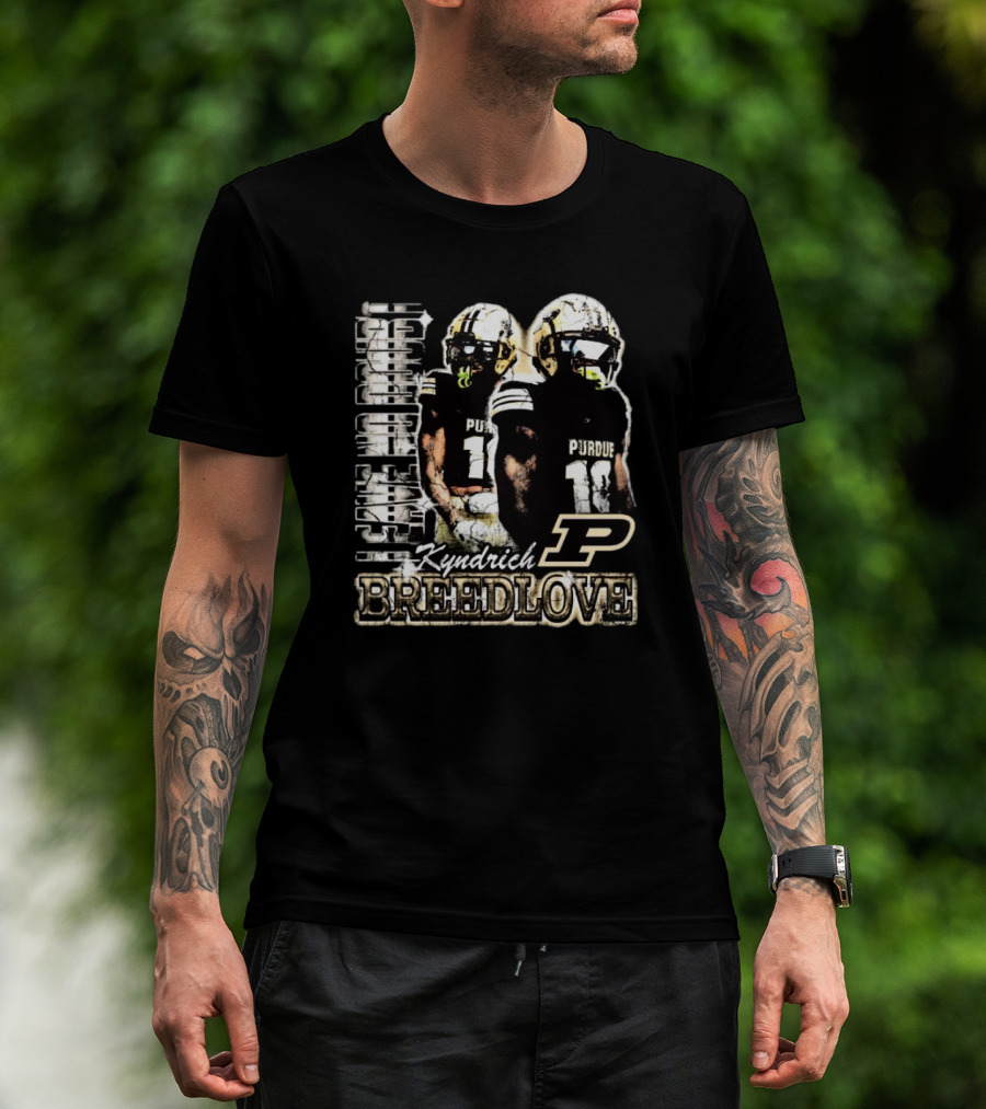 Kyndrich Breedlove Purdue Boilermakers 90s Football T-Shirt