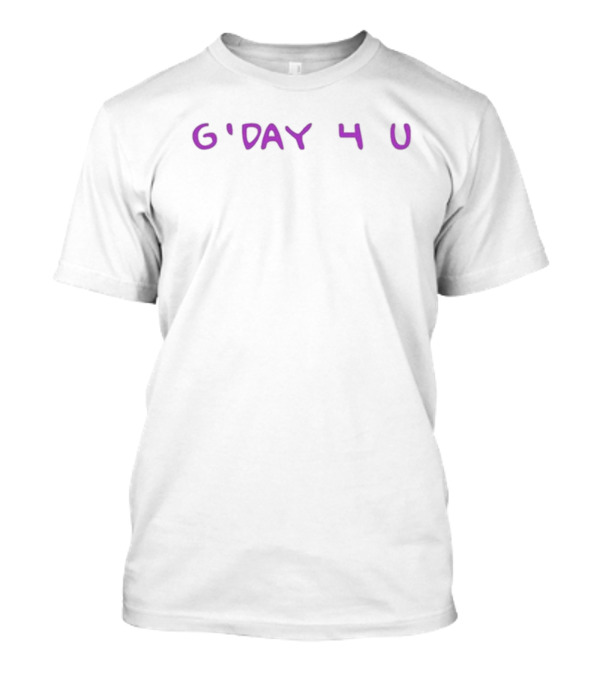 Olivia Rodrigo G’day 4 U Purple Text T-Shirt