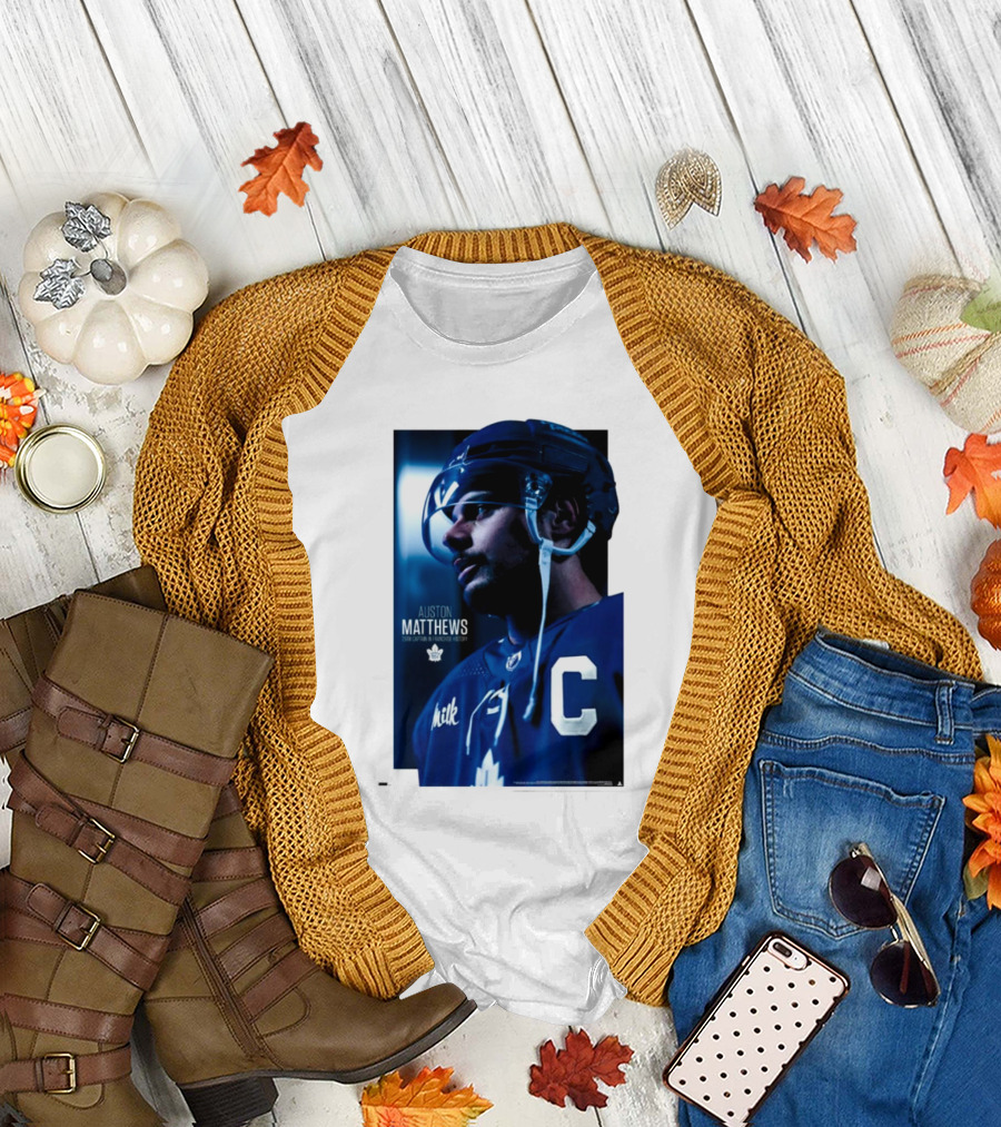 Auston Matthews Captain Toronto Maple Leafs NHL T-Shirt