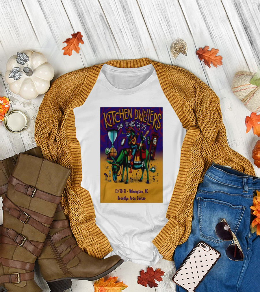 Kitchen Dwellers New Years 24-25 Wilmington NC Brooklyn Arts Center December 30-31 T-Shirt