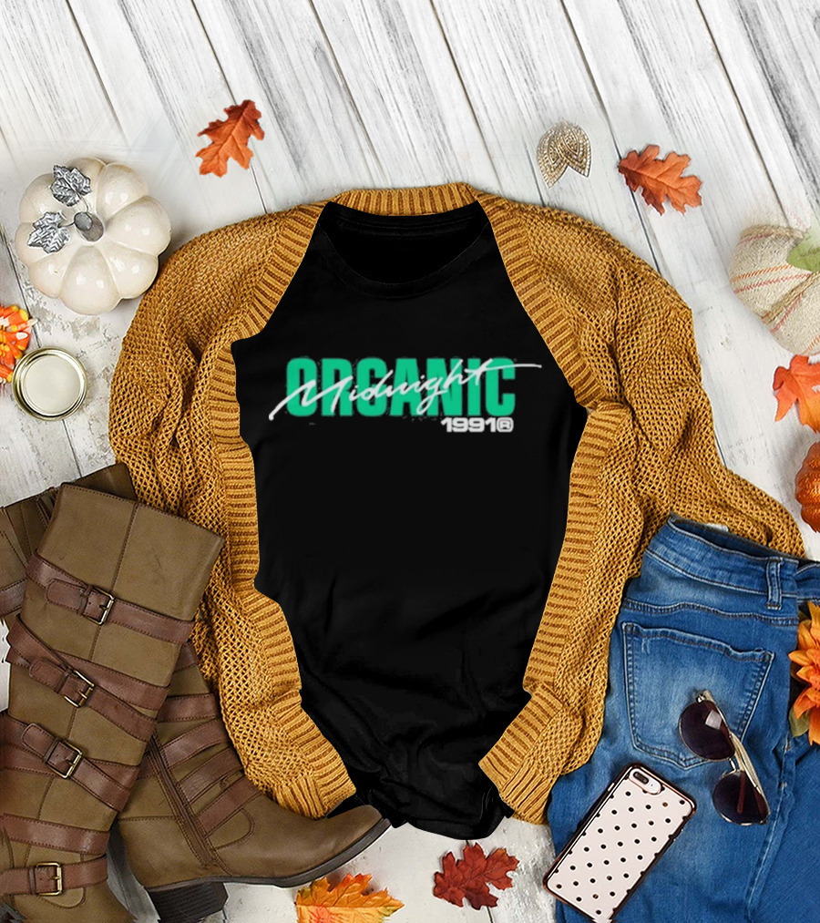 Midnight Organic 1991 Bold Script Emphasis T-Shirt