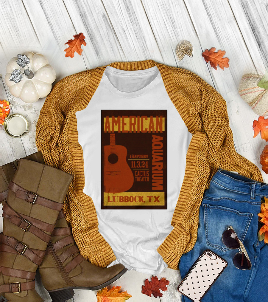 American Aquarium Ken Pomeroy 11.3.24 Cactus Theater Lubbock TX T-Shirt