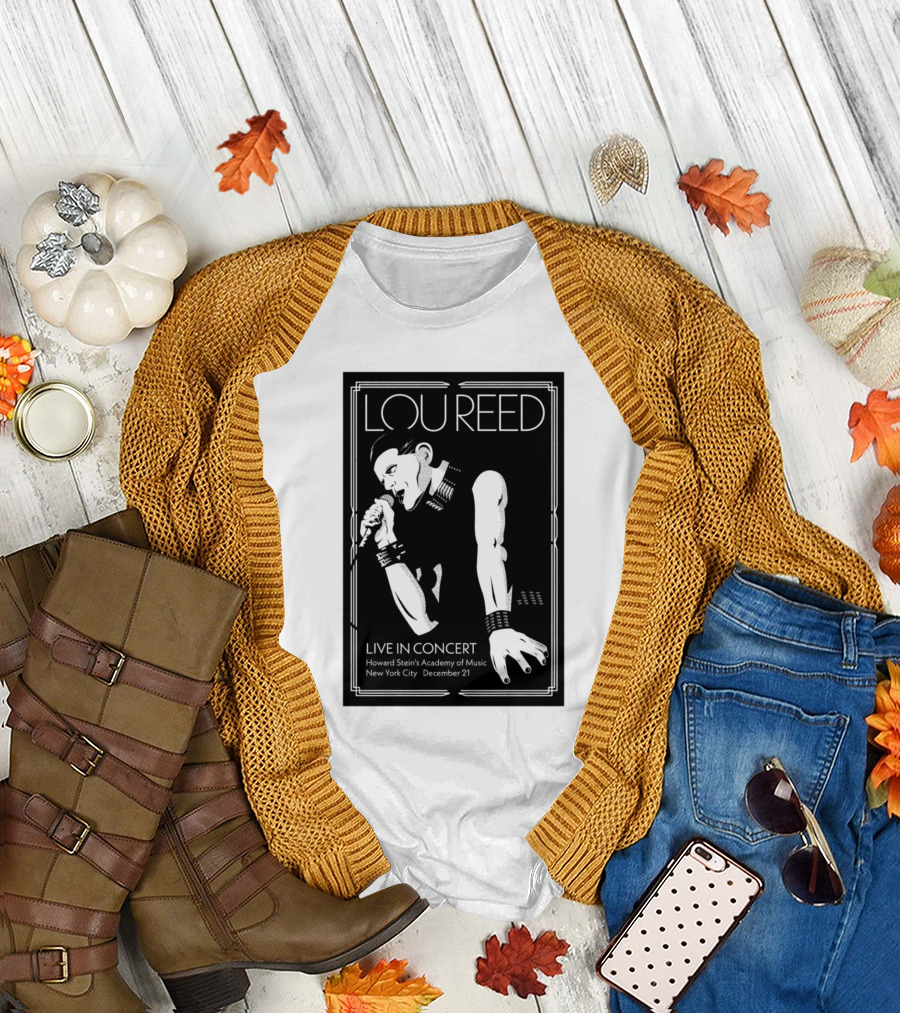 Lou Reed Live in Concert Howard Stein's Academy of Music New York City December 21 T-Shirt