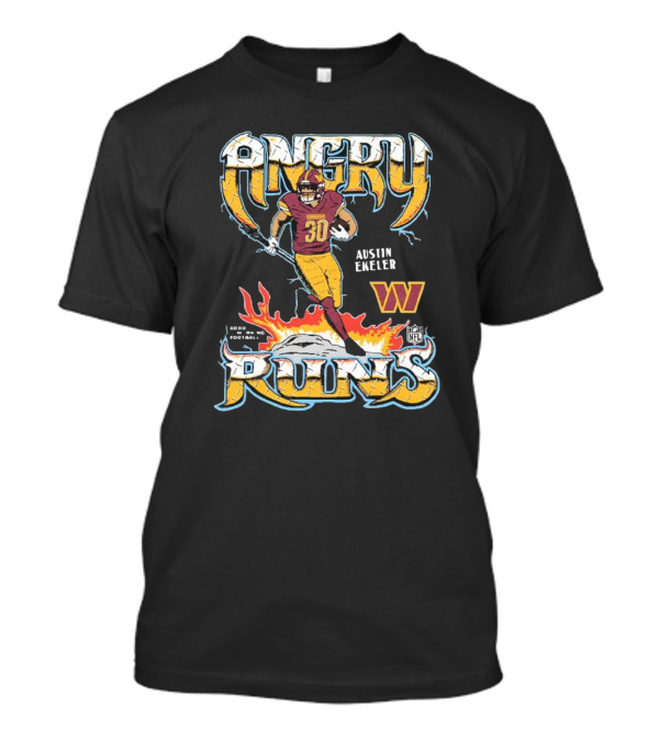 Angry Runs 2024 Commanders Austin Ekeler NFL Football Good Morning Football T-Shirt