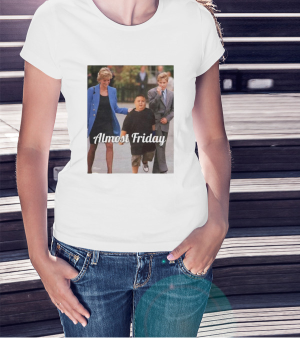 Almost Friday Rizzler Royalty Humorous Princess Iconic Moments T-Shirt