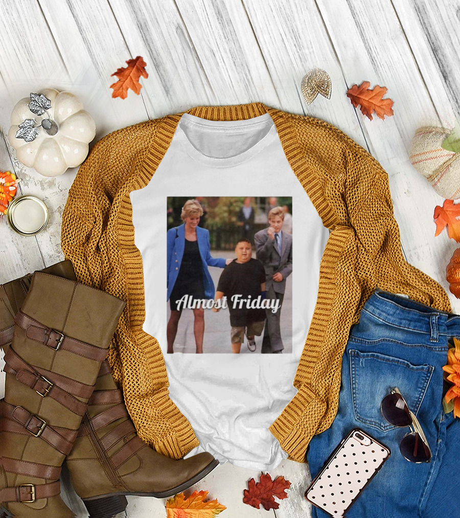Almost Friday Rizzler Royalty Humorous Princess Iconic Moments T-Shirt