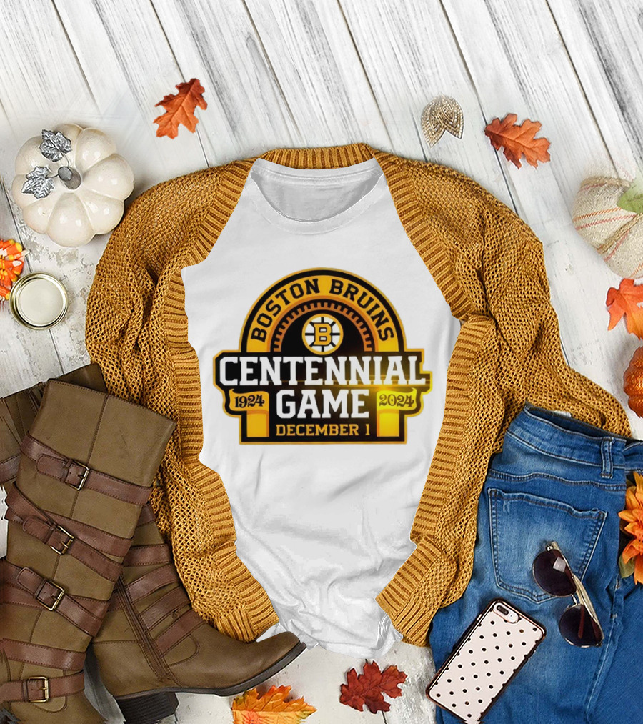 Boston Bruins 1924 Centennial Game December 1 T-Shirt