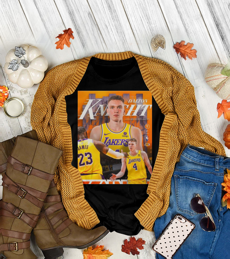 Dalton Knecht Los Angeles Lakers Potential NBA Draft Steal with Teammate James in Lakers Jersey T-Shirt