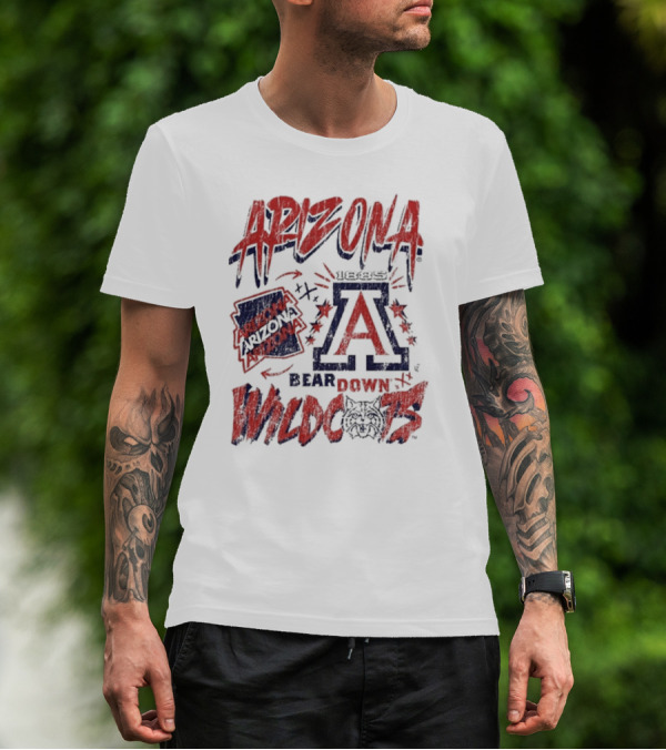 Arizona Wildcats Bear Down 1885 Vintage Wildcats T-Shirt