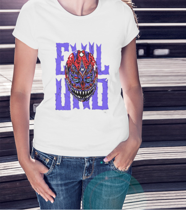 Evil Uno Mask Monster AEW T-Shirt