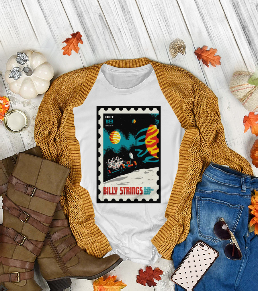 Billy Strings October 18 2024 The Orion Amphitheater Huntsville AL Space T-Shirt