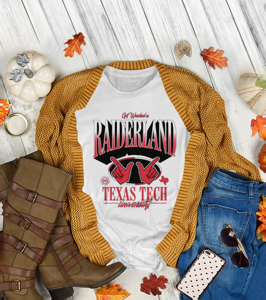 Get Wrecked in Raiderland Texas Tech University Texas 806 T-Shirt