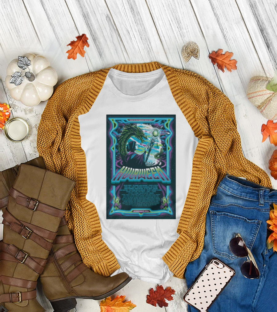 Suwannee Hulaween October 24-27 2024 Spirit of the Suwannee Music Park Live Oak FL with Black Pumas and Goose T-Shirt