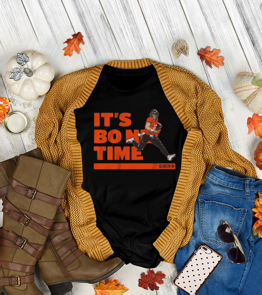 It's Bo Nix Time NFLPA Football Action T-Shirt
