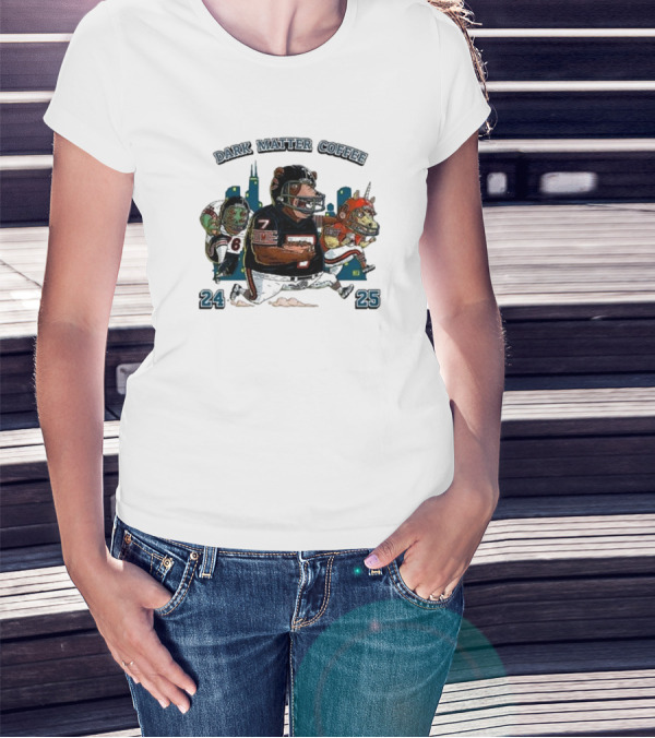 Dark Matter Coffee Da Beans 24 25 Football Monsters T-Shirt