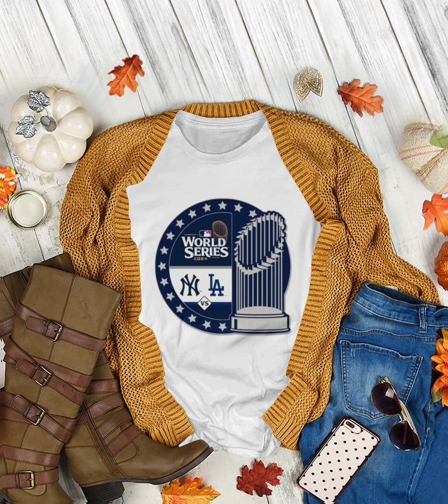 MLB 2024 World Series LA Dodgers vs NY Yankees Matchup Collector Edition T-Shirt