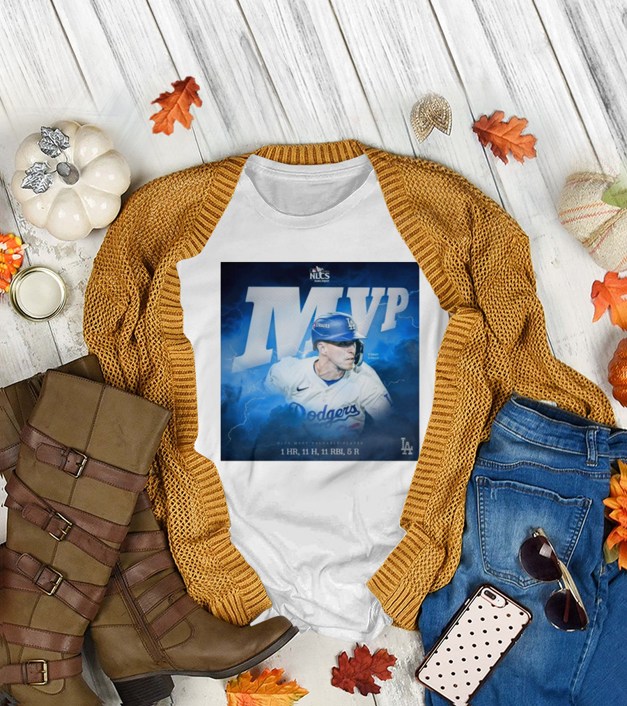 Tommy Edman Dodgers MVP 2024 NLCS 1 HR 11 H 11 RBI 5 R T-Shirt