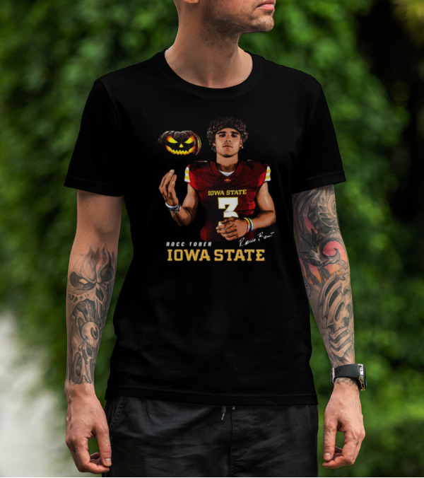 Iowa State Rocc Tober Rocco Becht Halloween Signature T-Shirt