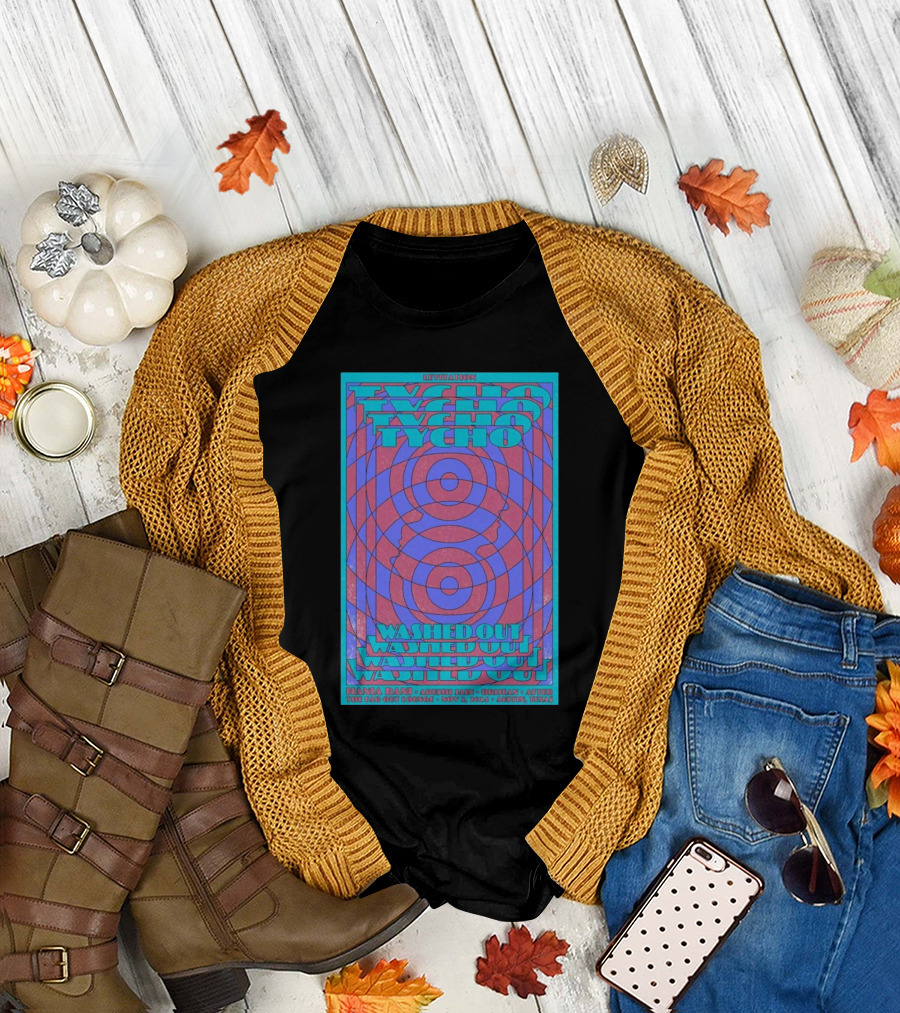 Tycho With Washed Out Levitation The Far Out Lounge Austin TX Nov 2 T-Shirt