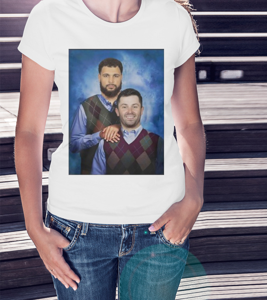 Chase Mclaughlin Wearing Baker Mayfield Mike Evans Step Brothers T-Shirt