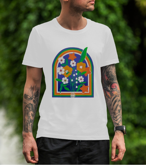 Critrole Role Hope Blooms New Rainbow Floral Arch T-Shirt