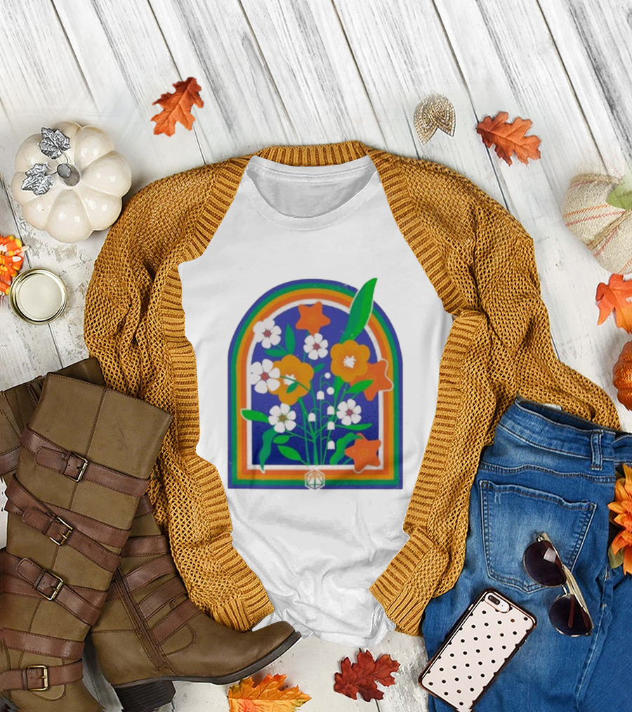 Critrole Role Hope Blooms New Rainbow Floral Arch T-Shirt