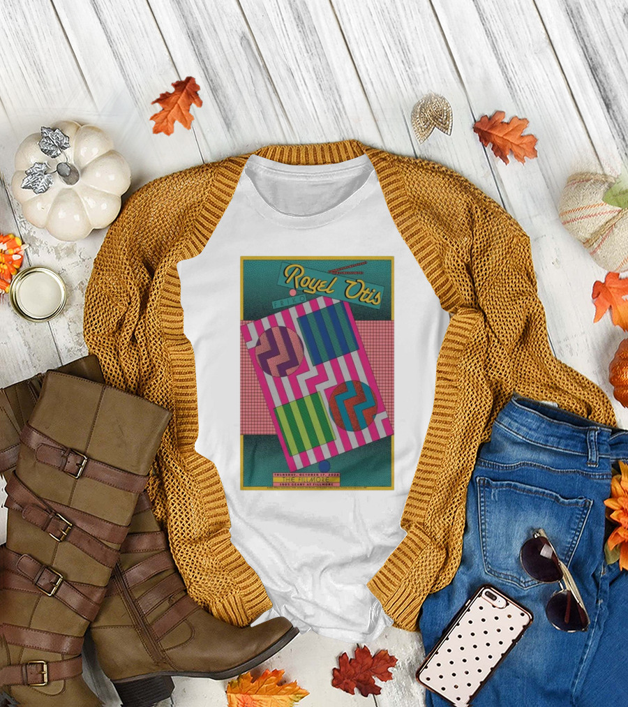 Royel Otis Friko The Fillmore San Francisco October 17 2024 Vibrant Geometric T-Shirt