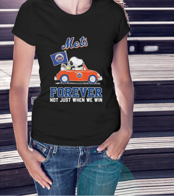 Snoopy And Woodstock Mets Forever Not Just When We Win T-Shirt