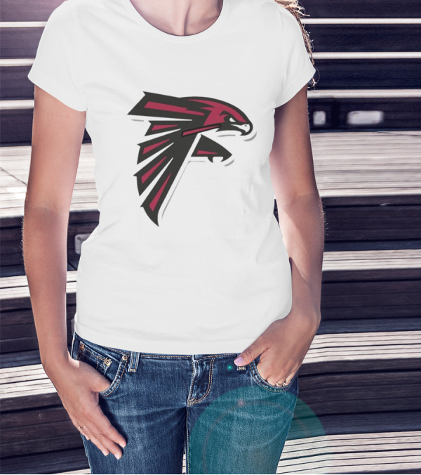 NFL NBA Atlanta Falcons Hawks Logo Mashup T-Shirt