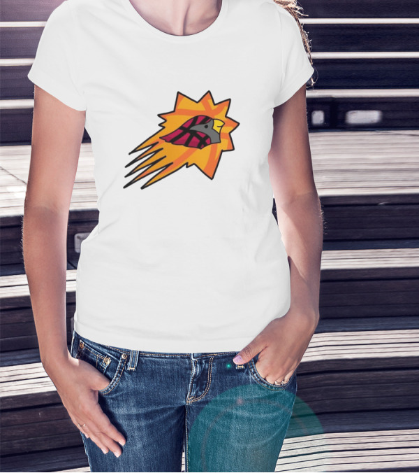 NFL NBA Cardinals Phoenix Suns Logo Mashup Combine T-Shirt