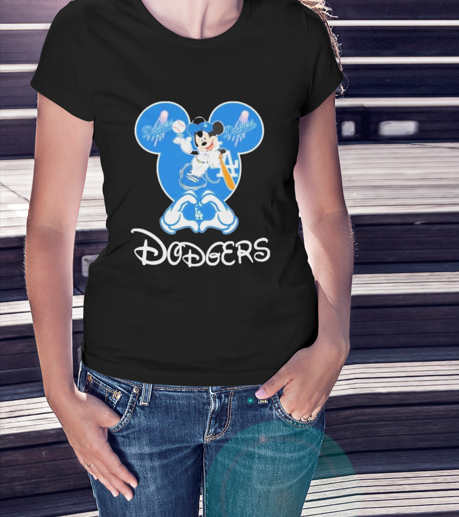 Disney Mickey Mouse Dodgers LA T-Shirt
