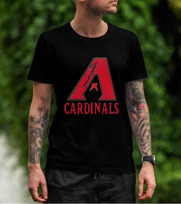 Arizona Cardinals Diamondbacks Mashup NFL MLB T-Shirt
