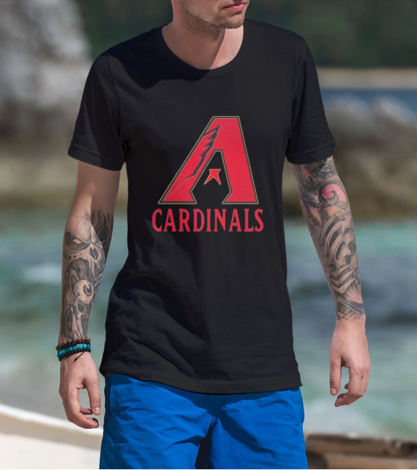 Arizona Cardinals Diamondbacks Mashup NFL MLB T-Shirt