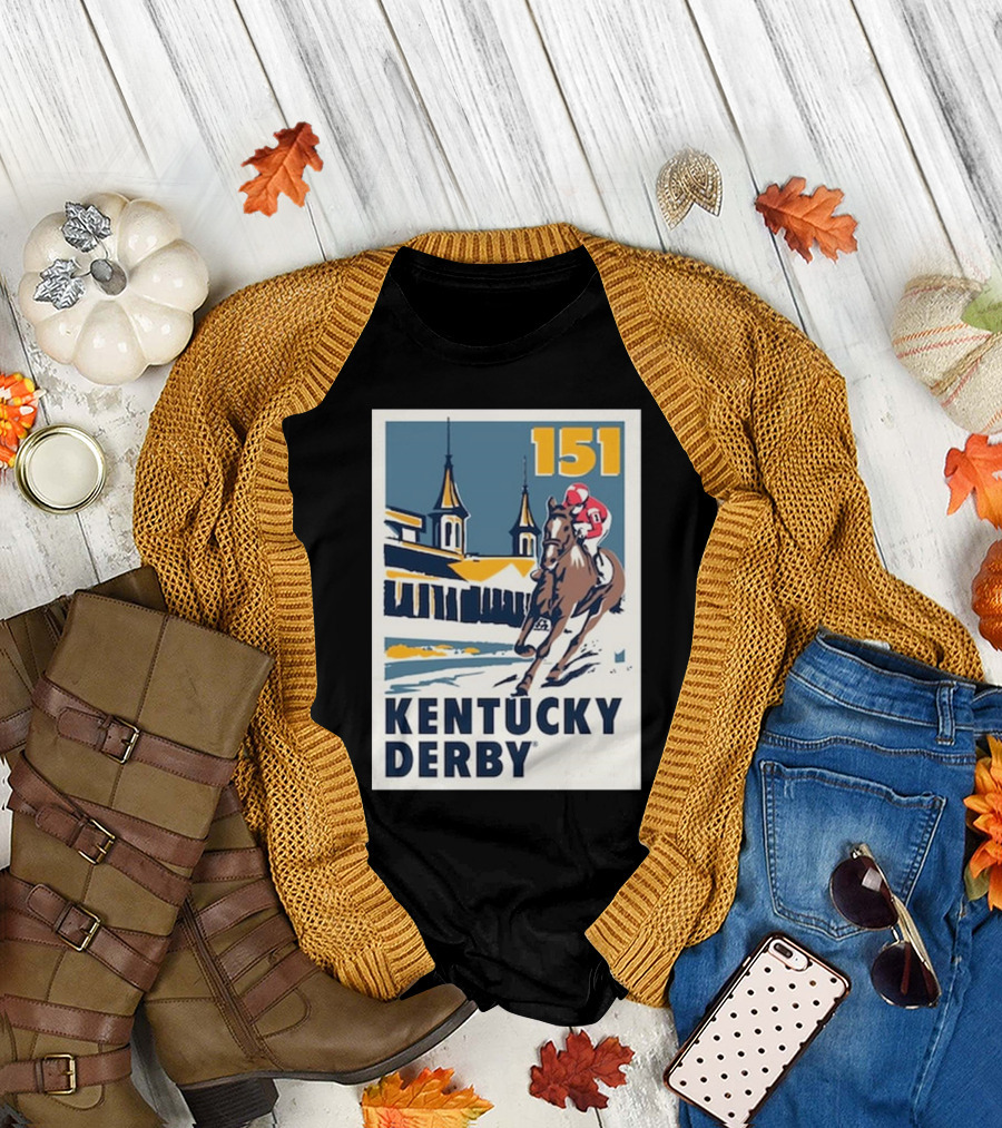 Kentucky Derby 151 Ahead Horse Racing T-Shirt
